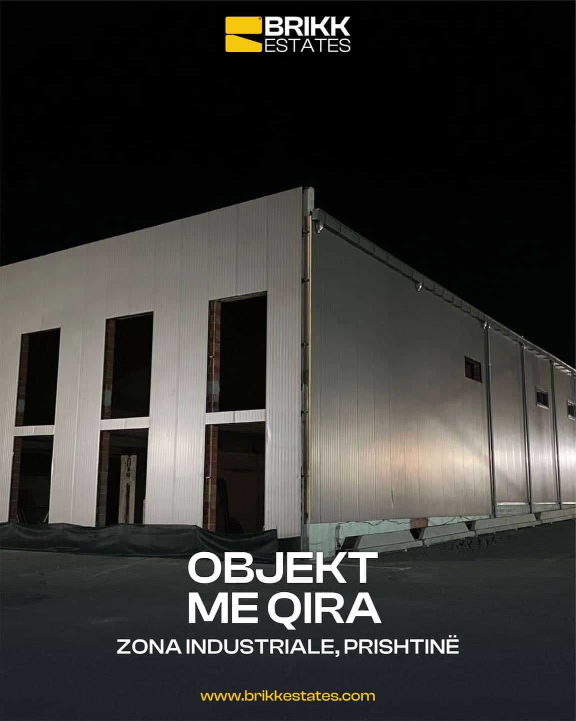 Space for Rent for Warehouse, Showroom & Administration – Industrial Zone, Pristina