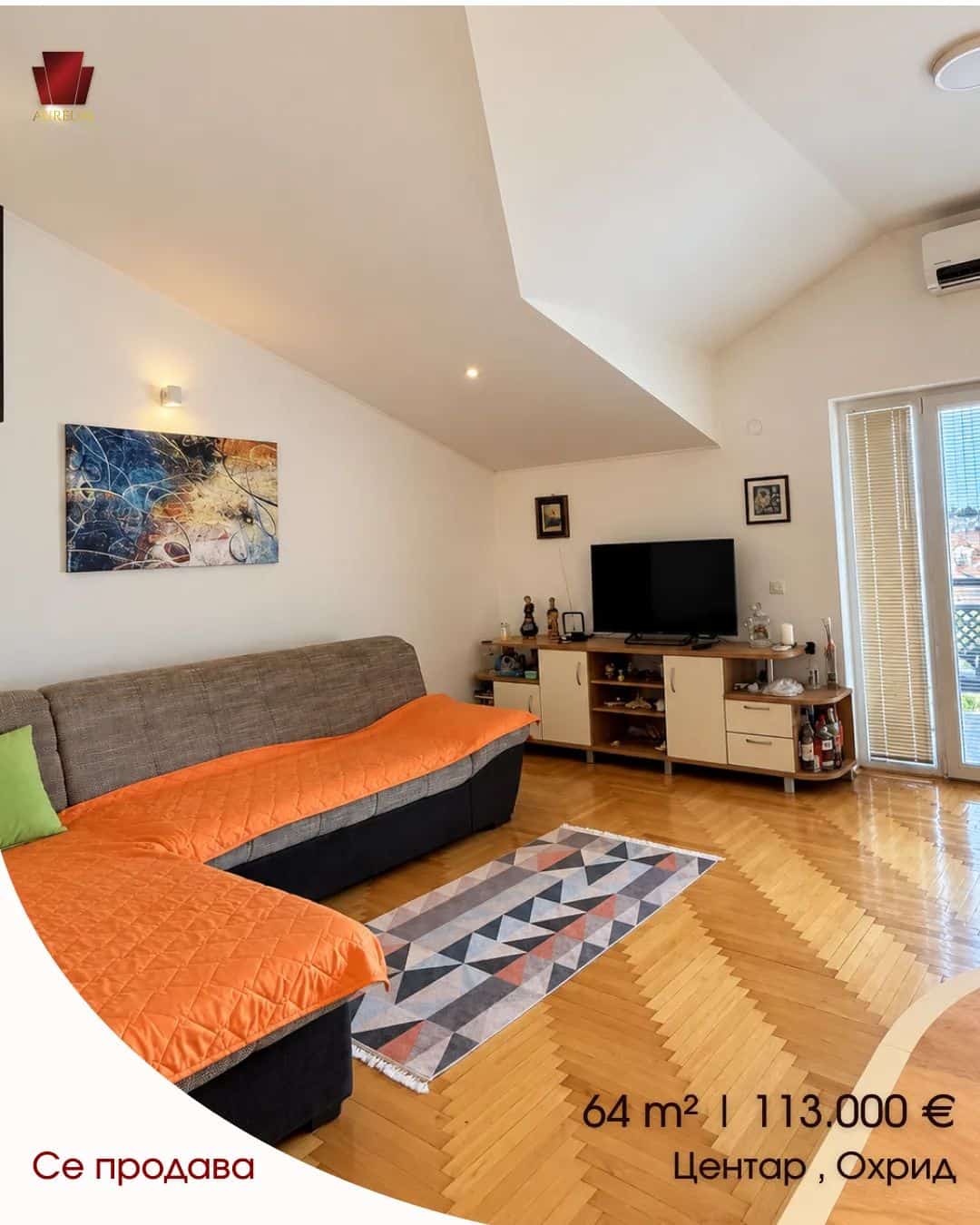 64 m² apartment in the center of Ohrid