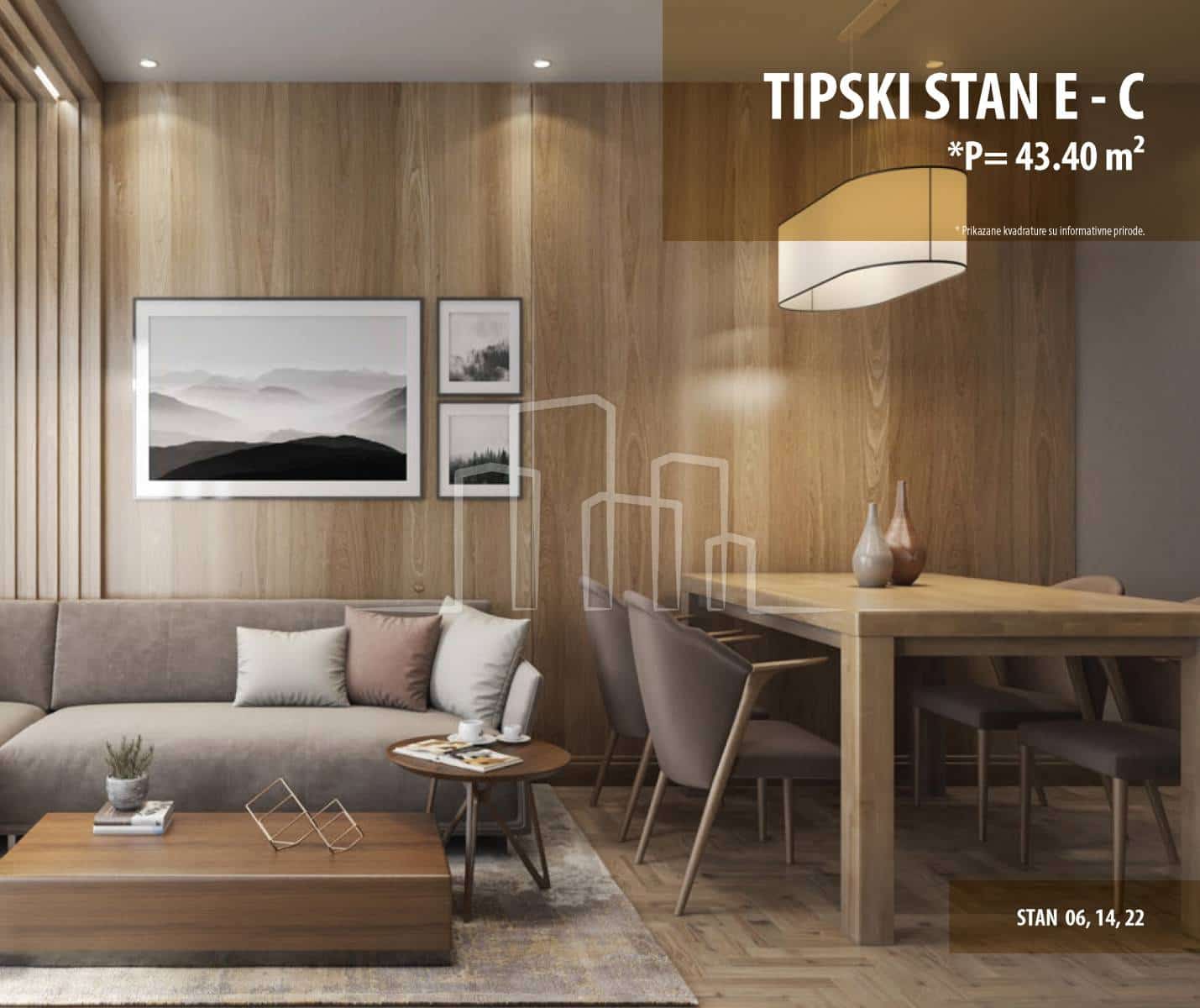 Cozy 43 m² apartment for sale in Bosnia and Herzegovina