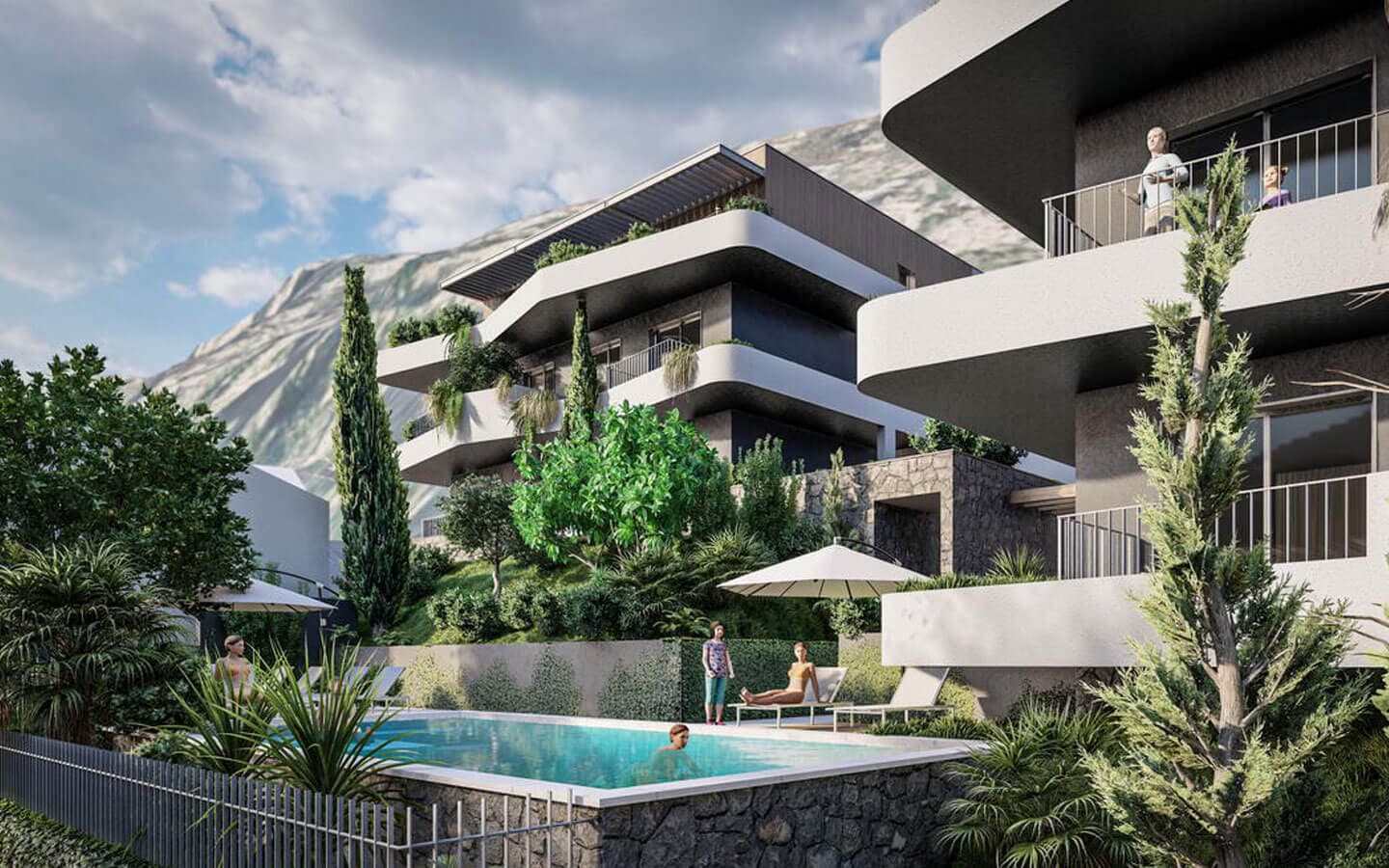 Two-Bedroom Apartment in Boka Gardens, Dobrota 3