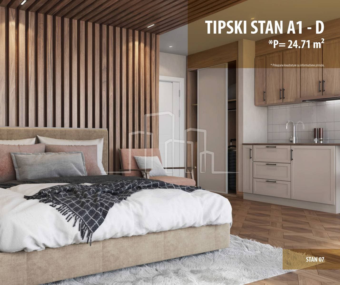 Apartament kompakt 24 m² në shitje në Bosnjë dhe Hercegovinë 1