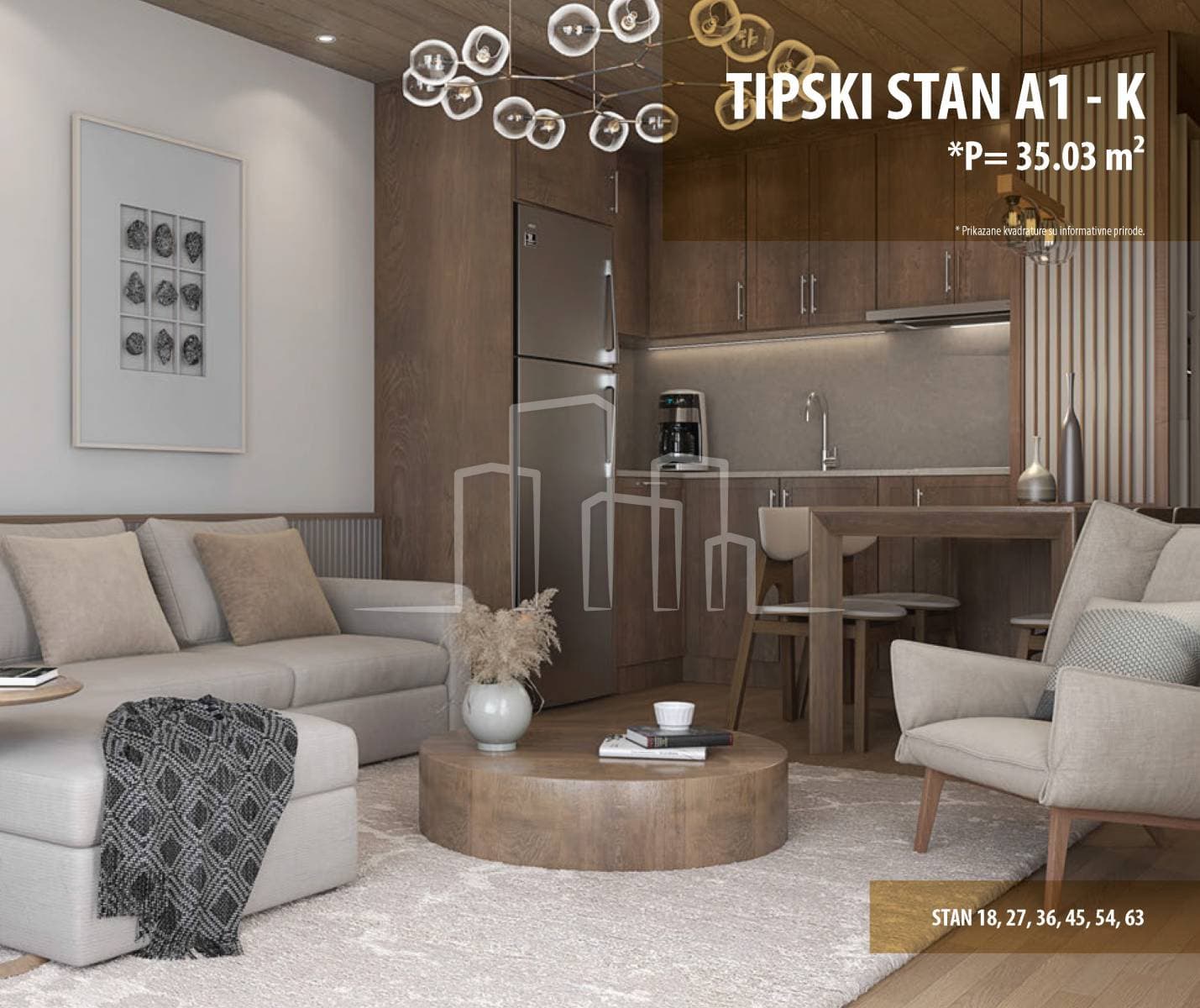 Apartament kompakt njëdhomësh në shitje në Bosnjë dhe Hercegovinë 1