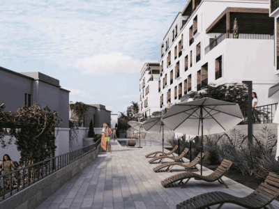 Apartament me dy dhoma gjumi në një kompleks të ri në Tivat